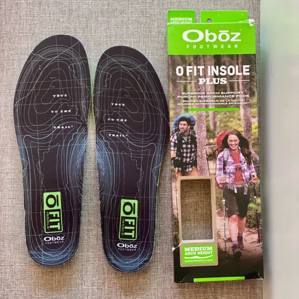 Men’s size XL, 11.5/12.5, Oboz Insoles Footbeds NWT